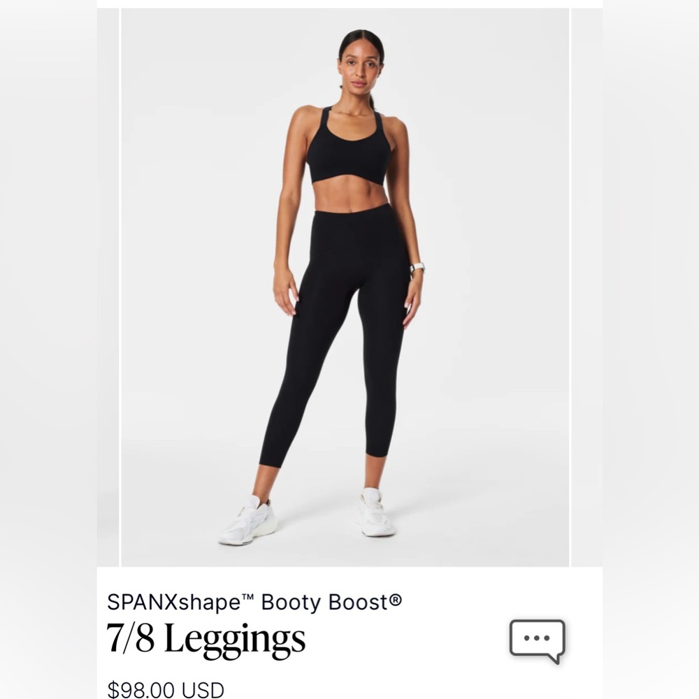 SPANX Black High-Waisted Leggings Performance Fit